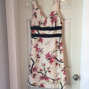 Donna Ricco Silk Floral Cocktail Dress